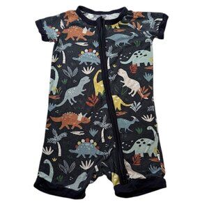 Little Sleepies Jurassic Jungle Bamboo Zippy Baby Size 6-12 Months